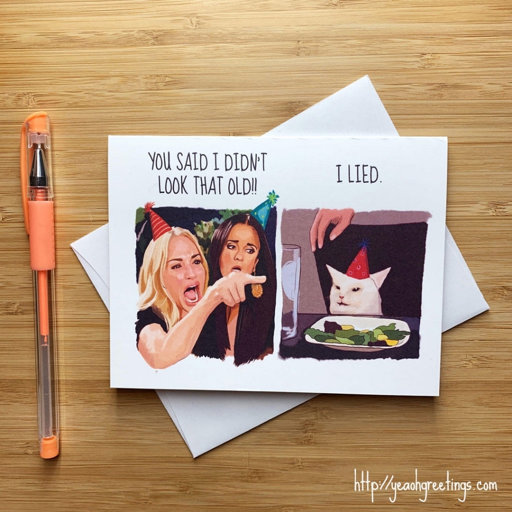 YeaOhGreetings | RHOBH Meme Birthday Card | Funny | Blank | 4 For $10!